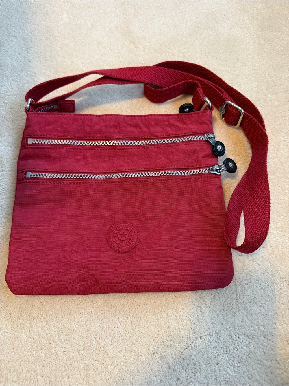 Kipling Abner Scarlet Crossbody